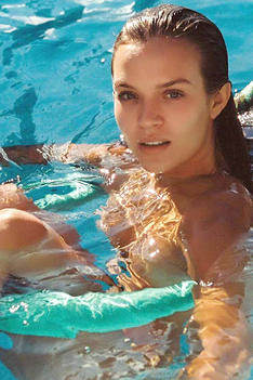 Josephine Skriver Swimming Pool Shoot
