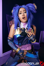 Neon Cosplay in a Cyberpunk Bedroom Set photo 7