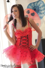 The Delicious Destiny Moody Is A Cute As A Bug On A Rug In Her Sexy Ladybug Costume  00