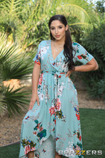 Abella Danger Is Beautiful In Her Blue Dress 00