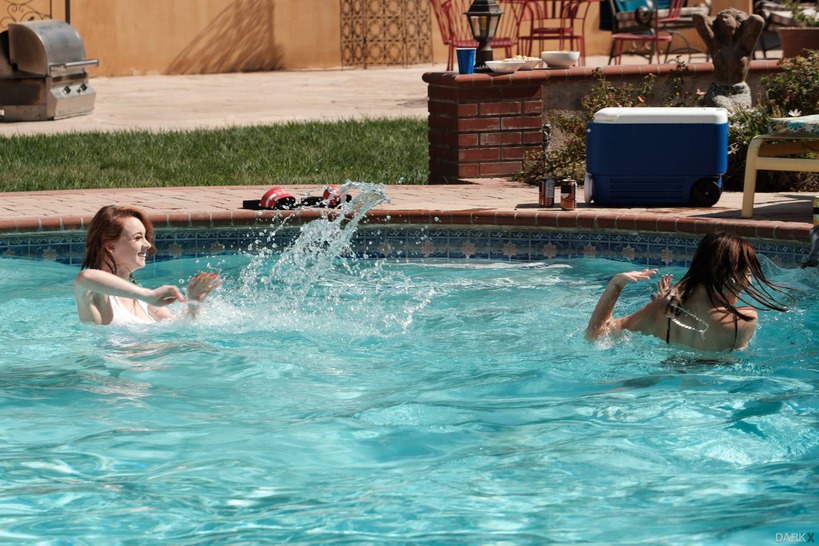 Poolside Sharing Scene with an Explicit Male Partner photo 7
