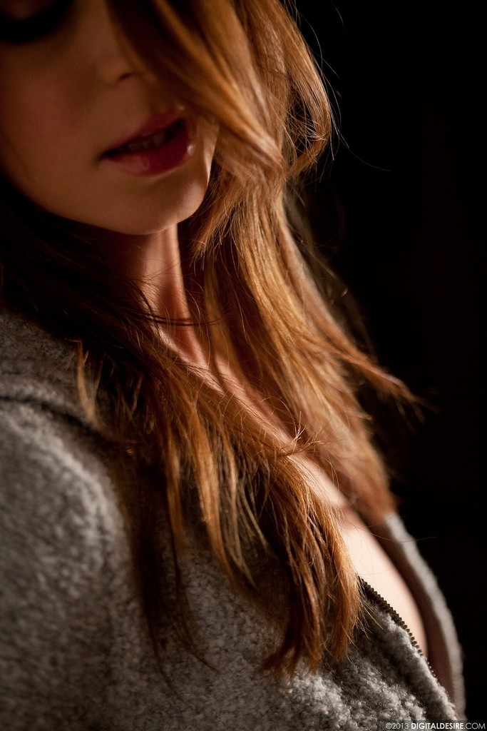 Amber Sym in a Soft Knit Lounge Set photo 2