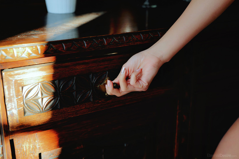 Crepso in a Black Dress beside a Modern Fireplace photo 16
