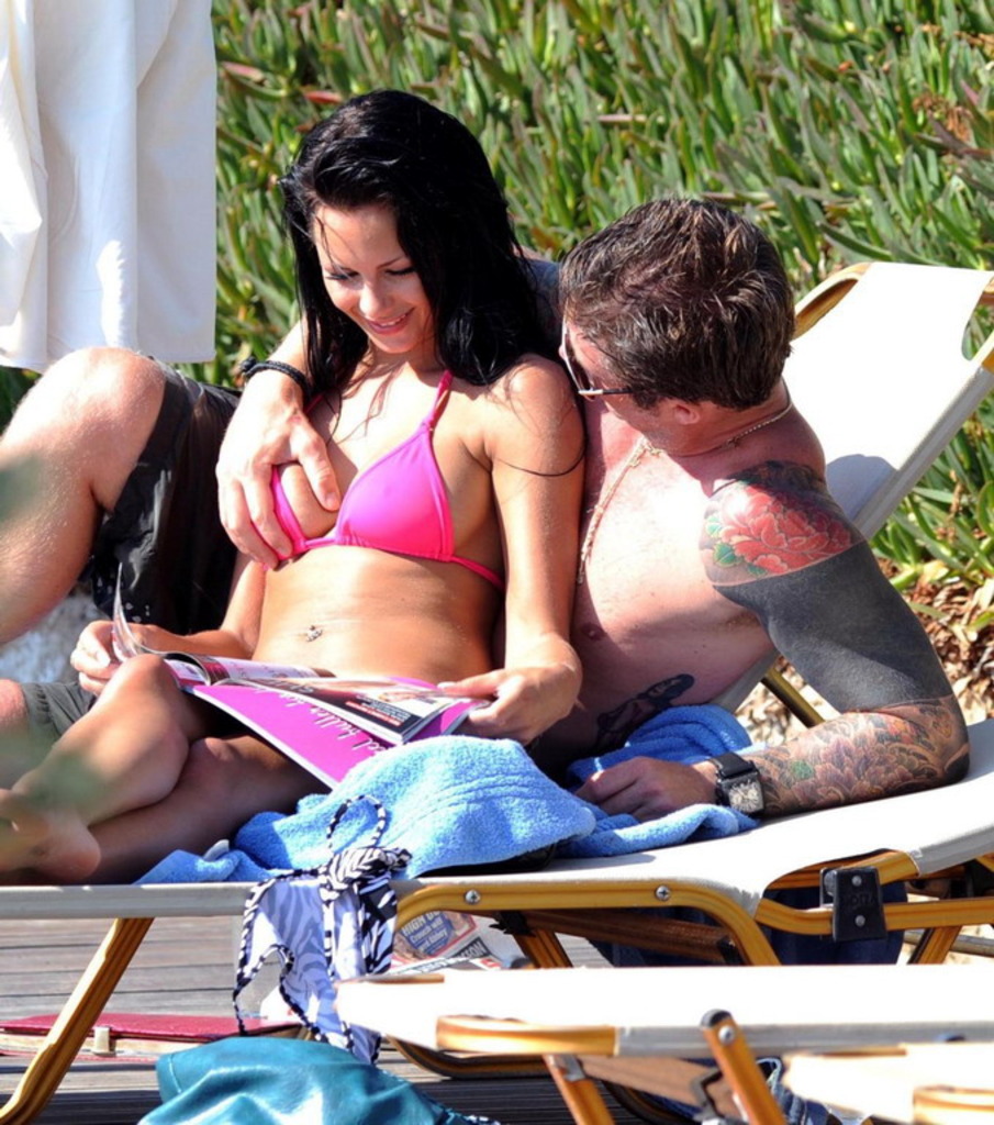 Jessica in a Pink Bikini by the Water photo 8