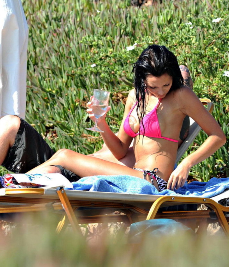 Jessica in a Pink Bikini by the Water photo 10