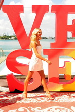 Candice Shows Beautiful Brown Legs 08