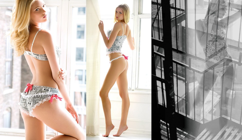Elsa Hosk in Pastel Lingerie for a Bright Fashion Set photo 7