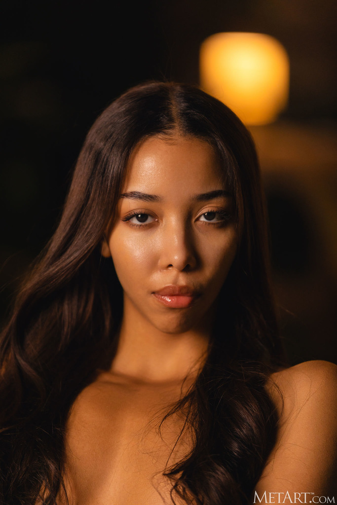 Lia Lin in a Moody Nighttime Red-Chair Set photo 21