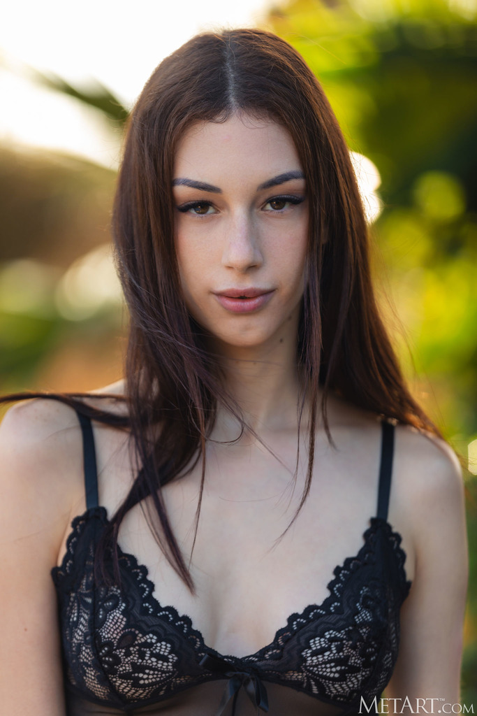 Kertu Nude among Garden Rocks and Greenery photo 1