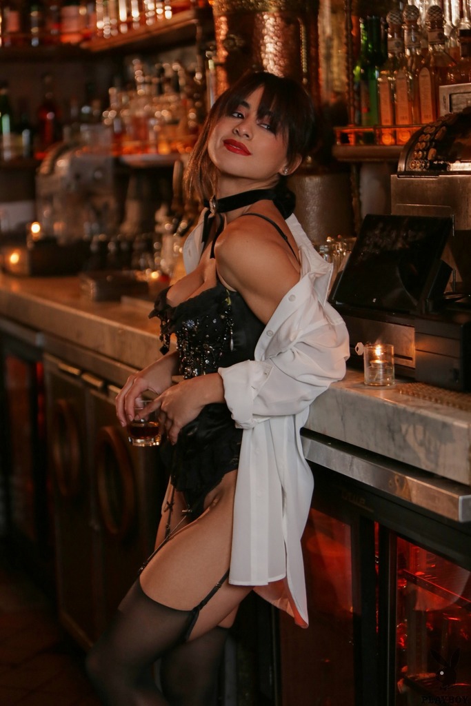 Nude Poses from a Dark Bar to an Outdoor Waterfall photo 4