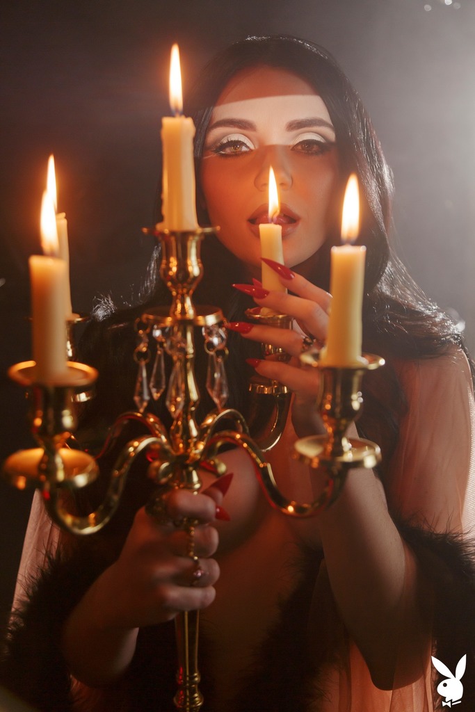 Catjira in Candlelight with Dark Theatrical Styling photo 4