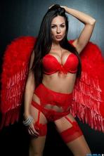 Kirsten Price In Her Red Lingerie  02