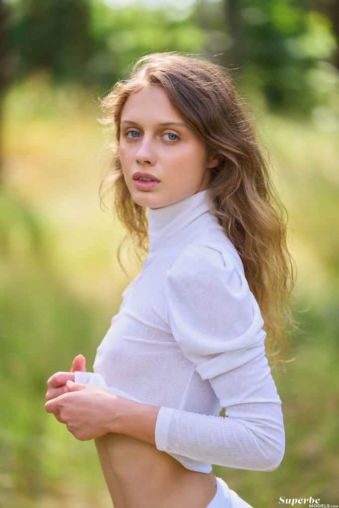 Redhead Nude in a Sunlit Meadow at Golden Hour photo 3