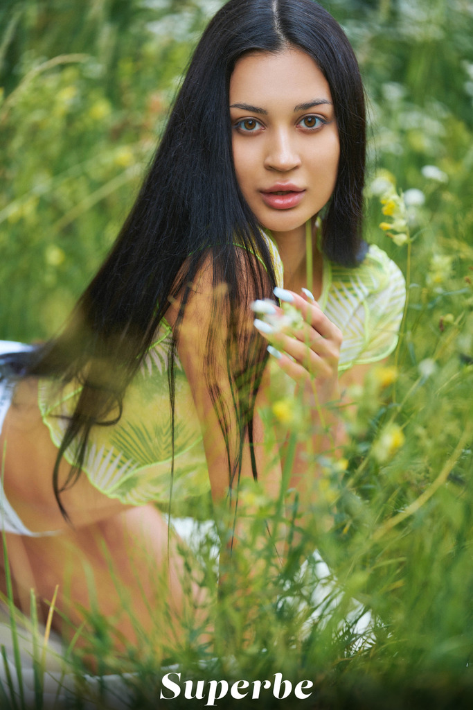 Nude Motorcycle Stop in the Grass photo 2
