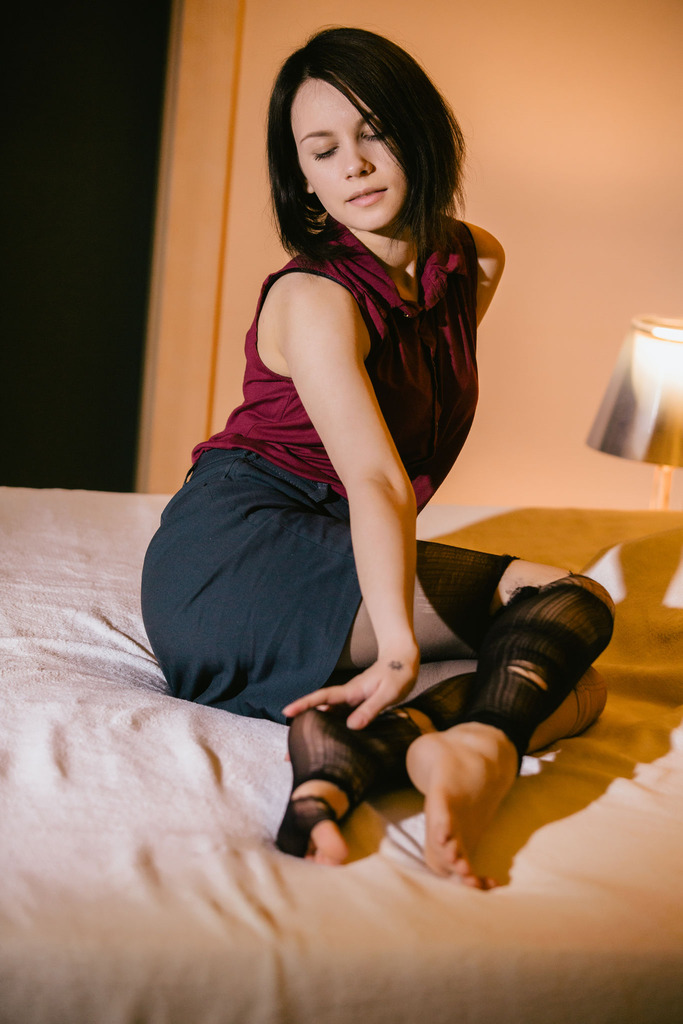 Warm Bedroom Lingerie and Solo Play photo 6