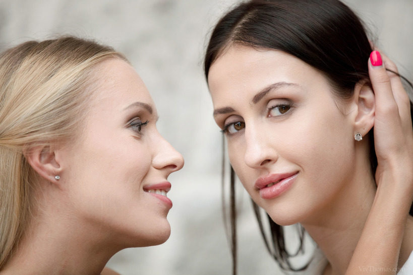 Two Women Move from Kissing to Nude Intimacy in a Bright Room photo 2