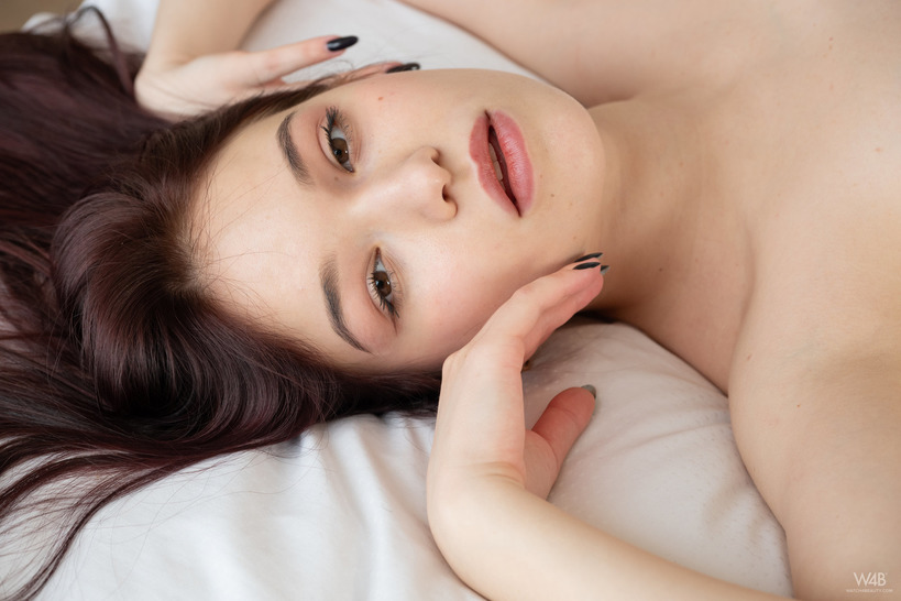 Wikki Kee in Black Lingerie on a Soft Bedroom Set photo 19